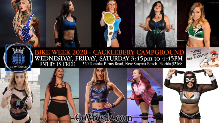 Go Wrestle returns to Daytona Beach’s BIKE WEEK at the Cacklebury