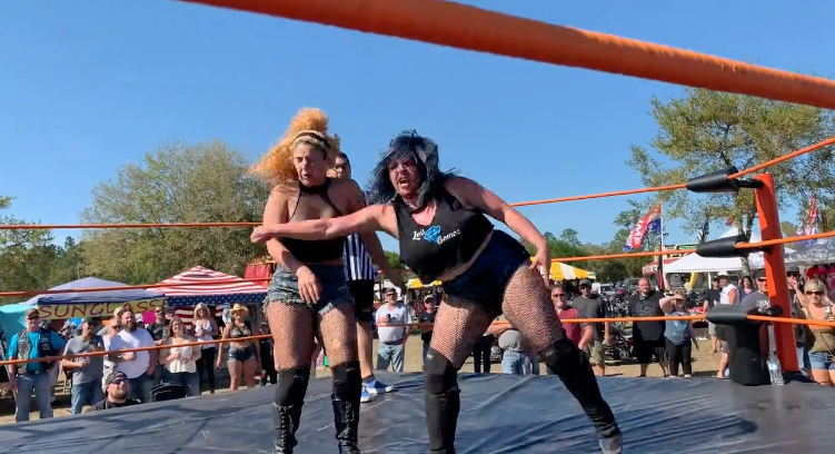Katalina Perez vs Lexxi Gomez at Go Wrestle Bike Week 2020