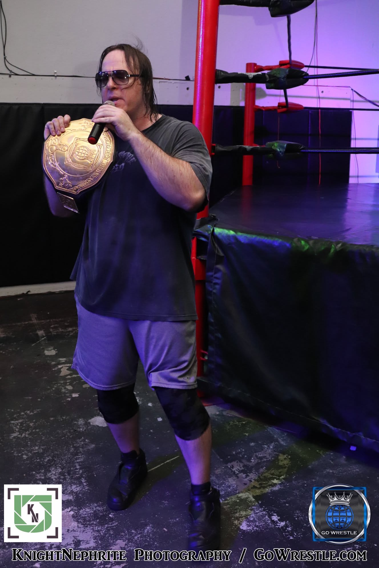 Go Wrestle Powerweight Champion - "Killer" Kyle Blizzard decides to take the night off from competing and acts as our ring announcer!
